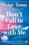 Buchcover und Innenansicht für das Buch: Don't Fall in Love With Me