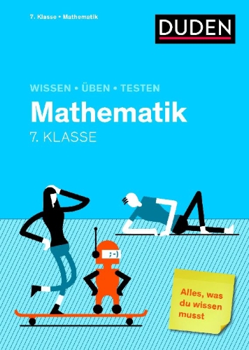 Buchcover und Innenansicht für das Buch: Wissen - Üben - Testen: Mathematik 7. Klasse