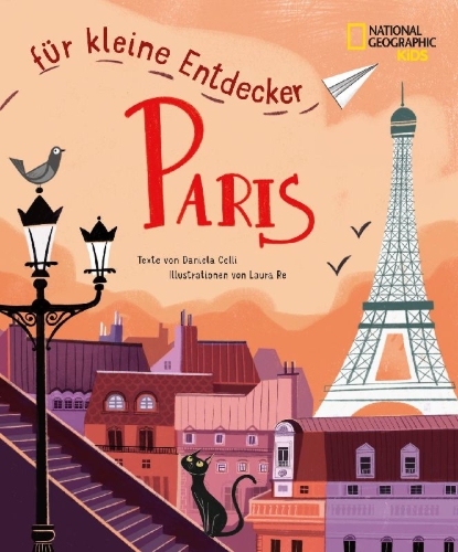 Buchcover und Innenansicht für das Buch: Paris für kleine Entdecker. Reiseführer für Kinder