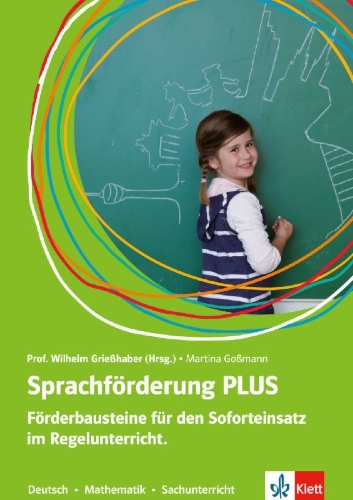 Buchcover und Innenansicht für das Buch: Sprachförderung PLUS. Förderbausteine für den Soforteinsatz im Regelunterricht