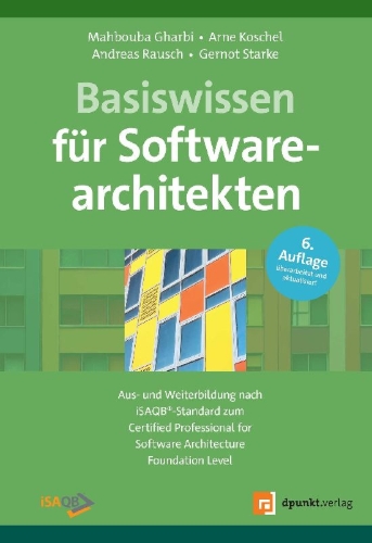 Buchcover und Innenansicht für das Buch: Basiswissen für Softwarearchitekten