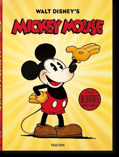 Buchcover und Innenansicht für das Buch: Walt Disney's Mickey Mouse. The Ultimate History