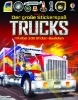 Buchcover und Innenansicht für das Buch: Der große Stickerspaß: Trucks