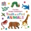 Buchcover und Innenansicht für das Buch: The Very Hungry Caterpillar's Touch and Feel Animals