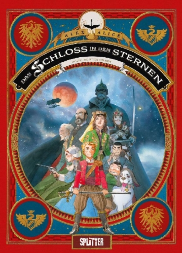 Buchcover und Innenansicht für das Buch: Le Château des Étoiles