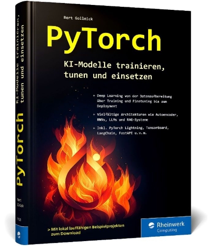 Buchcover und Innenansicht für das Buch: PyTorch