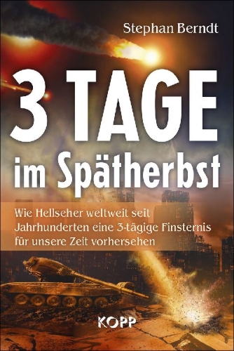 Buchcover und Innenansicht für das Buch: 3 Tage im Spätherbst