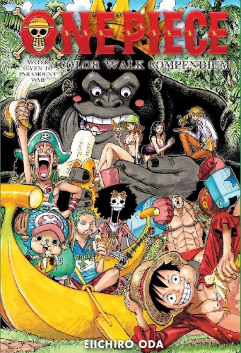 Buchcover und Innenansicht für das Buch: One Piece Color Walk Compendium: Water Seven to Paramount War
