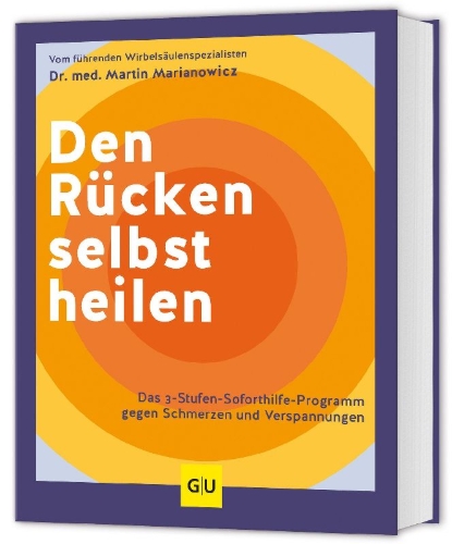 Buchcover und Innenansicht für das Buch: Den Rücken selbst heilen