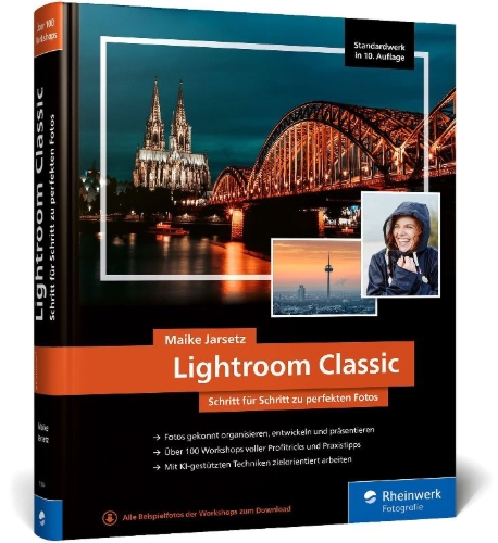Buchcover und Innenansicht für das Buch: Lightroom Classic