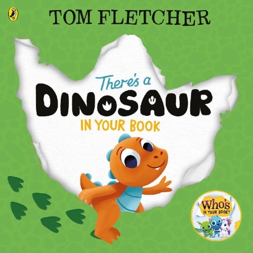 Buchcover und Innenansicht für das Buch: There's a Dinosaur in Your Book