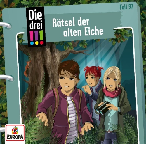Buchcover und Innenansicht für das Buch: Die drei !!! 97: Rätsel der alten Eiche