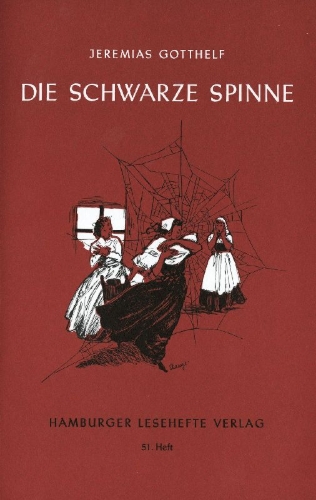 Buchcover und Innenansicht für das Buch: Die schwarze Spinne