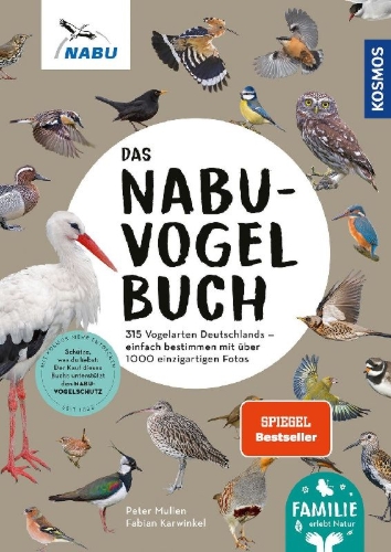 Buchcover und Innenansicht für das Buch: Das NABU-Vogelbuch
