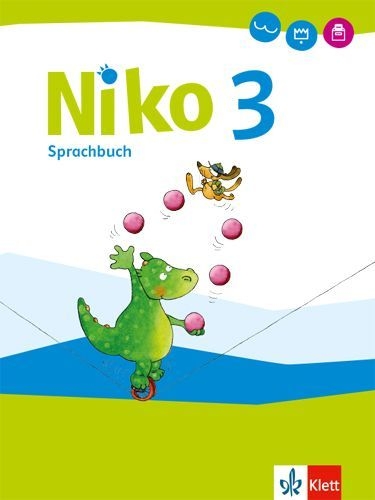 Buchcover und Innenansicht für das Buch: Niko Sprachbuch 3. Schülerbuch mit Grammatik-Einleger Klasse 3