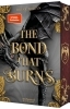 Buchcover und Innenansicht für das Buch: The Bond that Burns
