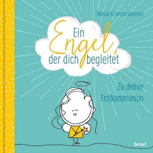 Buchcover und Innenansicht für das Buch: Ein Engel, der dich begleitet - ein Geschenkbuch zur Erstkommunion
