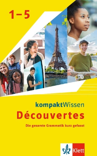 Buchcover und Innenansicht für das Buch: Découvertes (ab 2020) kompaktWissen 1.-5. Lernjahr