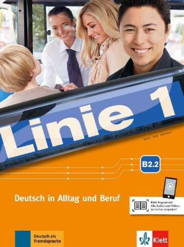 Buchcover und Innenansicht für das Buch: Linie 1 B2. Kurs- und Übungsbuch Teil 2 mit Audios und Videos