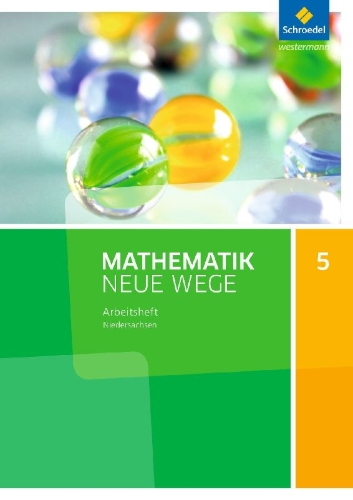 Buchcover und Innenansicht für das Buch: Mathematik Neue Wege SI 5. Arbeitsheft. G9. Niedersachsen