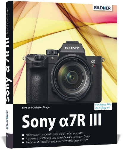 Buchcover und Innenansicht für das Buch: Sony Alpha 7R III