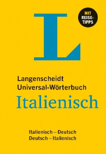 Buchcover und Innenansicht für das Buch: Langenscheidt Universal-Wörterbuch Italienisch