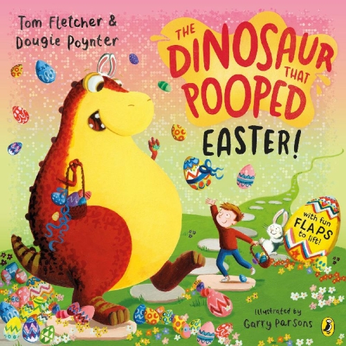 Buchcover und Innenansicht für das Buch: The Dinosaur that Pooped Easter!