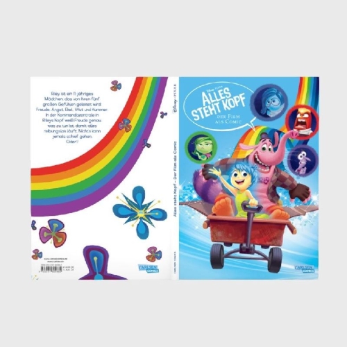 Buchcover und Innenansicht für das Buch: The Story of the Movie in Comics. Inside Out