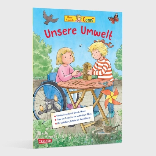 Buchcover und Innenansicht für das Buch: Conni Gelbe Reihe (Beschäftigungsbuch): Unsere Umwelt