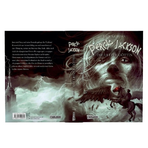 Buchcover und Innenansicht für das Buch: Percy Jackson and the Olympians - The Last Olympian