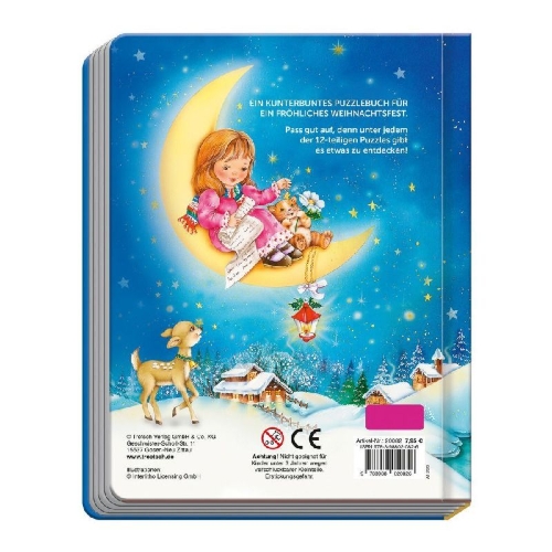 Buchcover und Innenansicht für das Buch: Trötsch Puzzlebuch Weihnachten