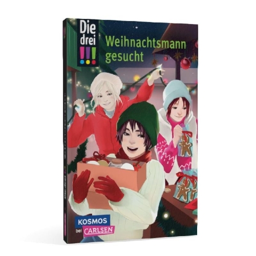 Buchcover und Innenansicht für das Buch: Die drei !!!: Weihnachtsmann gesucht