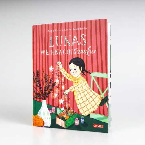 Buchcover und Innenansicht für das Buch: Lunas Weihnachtszauber
