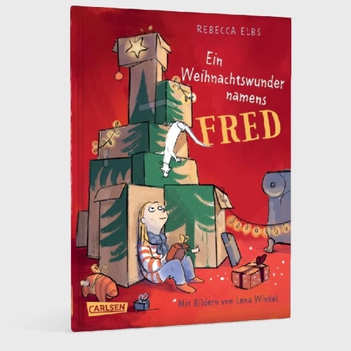 Buchcover und Innenansicht für das Buch: Ein Weihnachtswunder namens Fred