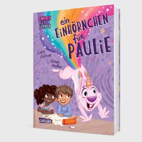 Buchcover und Innenansicht für das Buch: Ein Einhörnchen für Paulie