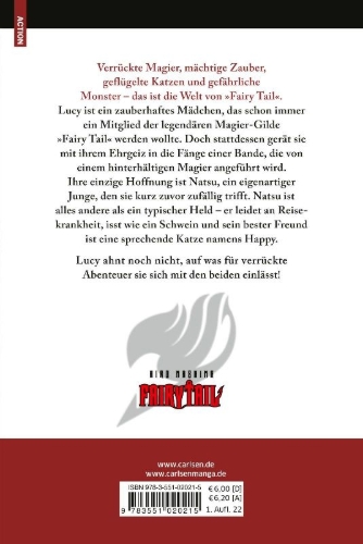 Buchcover und Innenansicht für das Buch: Fairy Tail