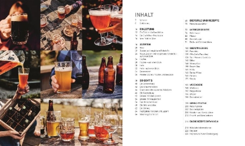 Buchcover und Innenansicht für das Buch: Bier selbst brauen