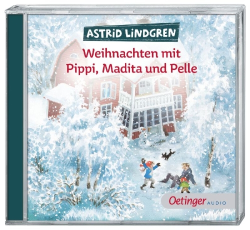 Buchcover und Innenansicht für das Buch: Weihnachten mit Pippi, Madita und Pelle
