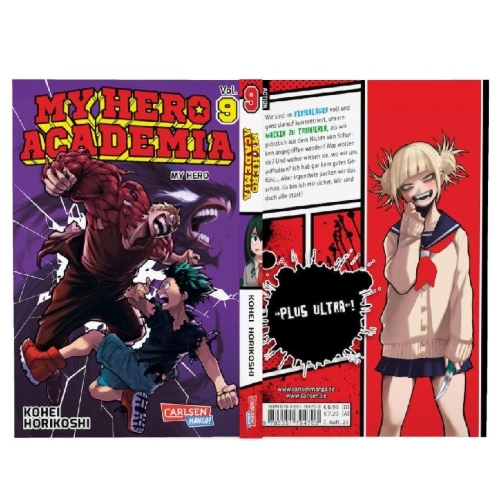 Buchcover und Innenansicht für das Buch: Boku no Hero Academia