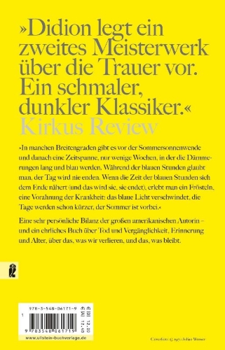 Buchcover und Innenansicht für das Buch: Blue Nights