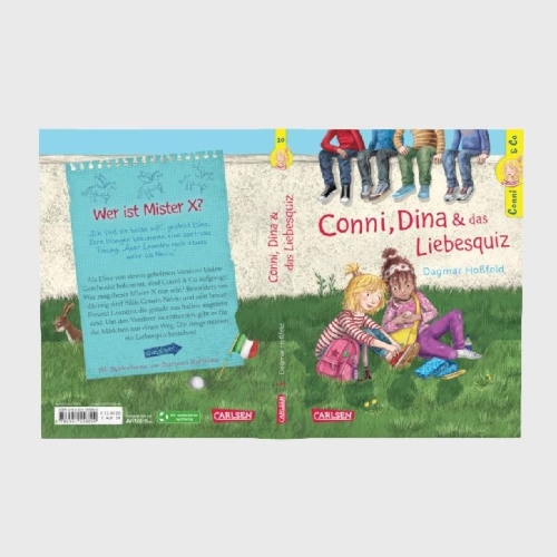Buchcover und Innenansicht für das Buch: Conni & Co 10: Conni, Dina und das Liebesquiz