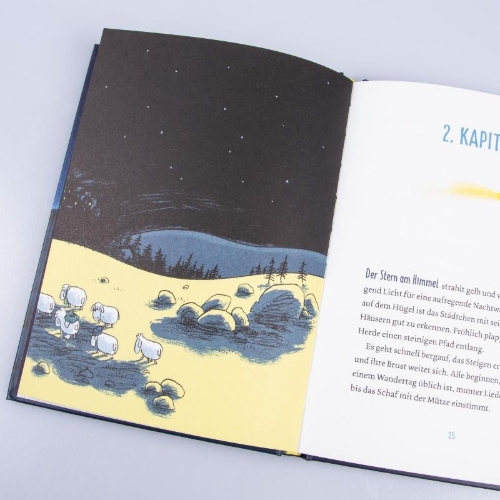 Buchcover und Innenansicht für das Buch: Das letzte Schaf