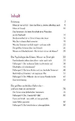 Buchcover und Innenansicht für das Buch: Erbstreit