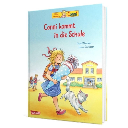 Buchcover und Innenansicht für das Buch: Conni-Bilderbücher: Conni kommt in die Schule (Neuausgabe)