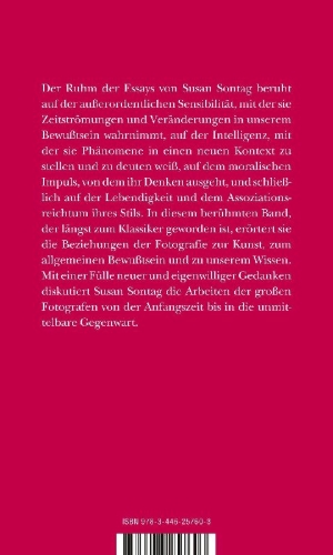 Buchcover und Innenansicht für das Buch: Über Fotografie