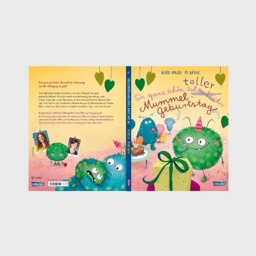 Buchcover und Innenansicht für das Buch: Ein ganz schön toller Mummelgeburtstag