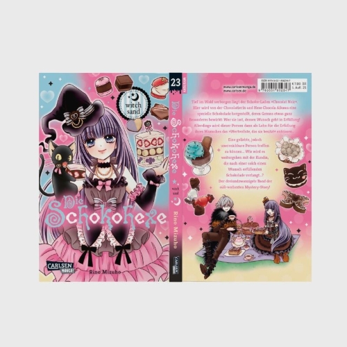 Buchcover und Innenansicht für das Buch: Chocolat no Maho - witch sand