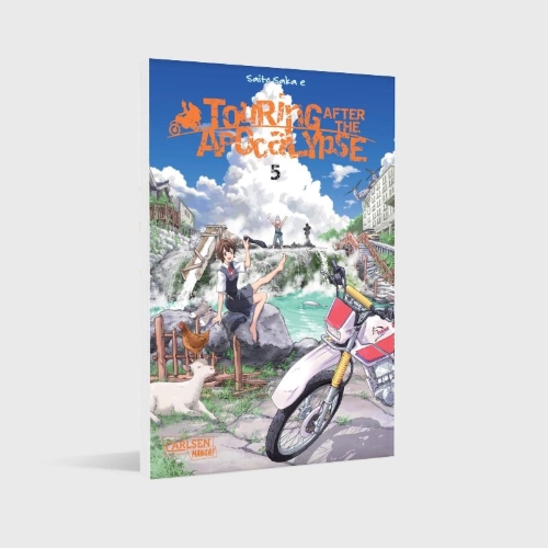 Buchcover und Innenansicht für das Buch: Shuumatsu Touring