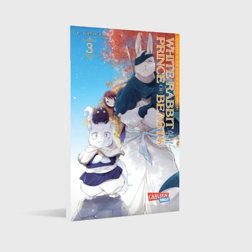 Buchcover und Innenansicht für das Buch: Shiro Usagi to Kemono no Ouji: Niehime to Kemono no Ou Spin-off
