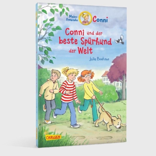 Buchcover und Innenansicht für das Buch: Conni Erzählbände 44: Conni und der beste Spürhund der Welt